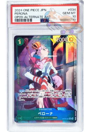 PSA 10 2024 ONE PIECE JPN. PERONA OP9-034 ALTERNATE ART